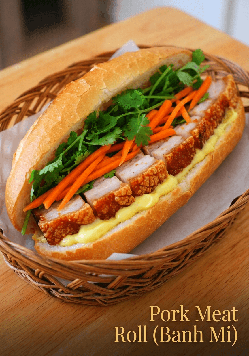 Pork Meat Roll Bánh Mì